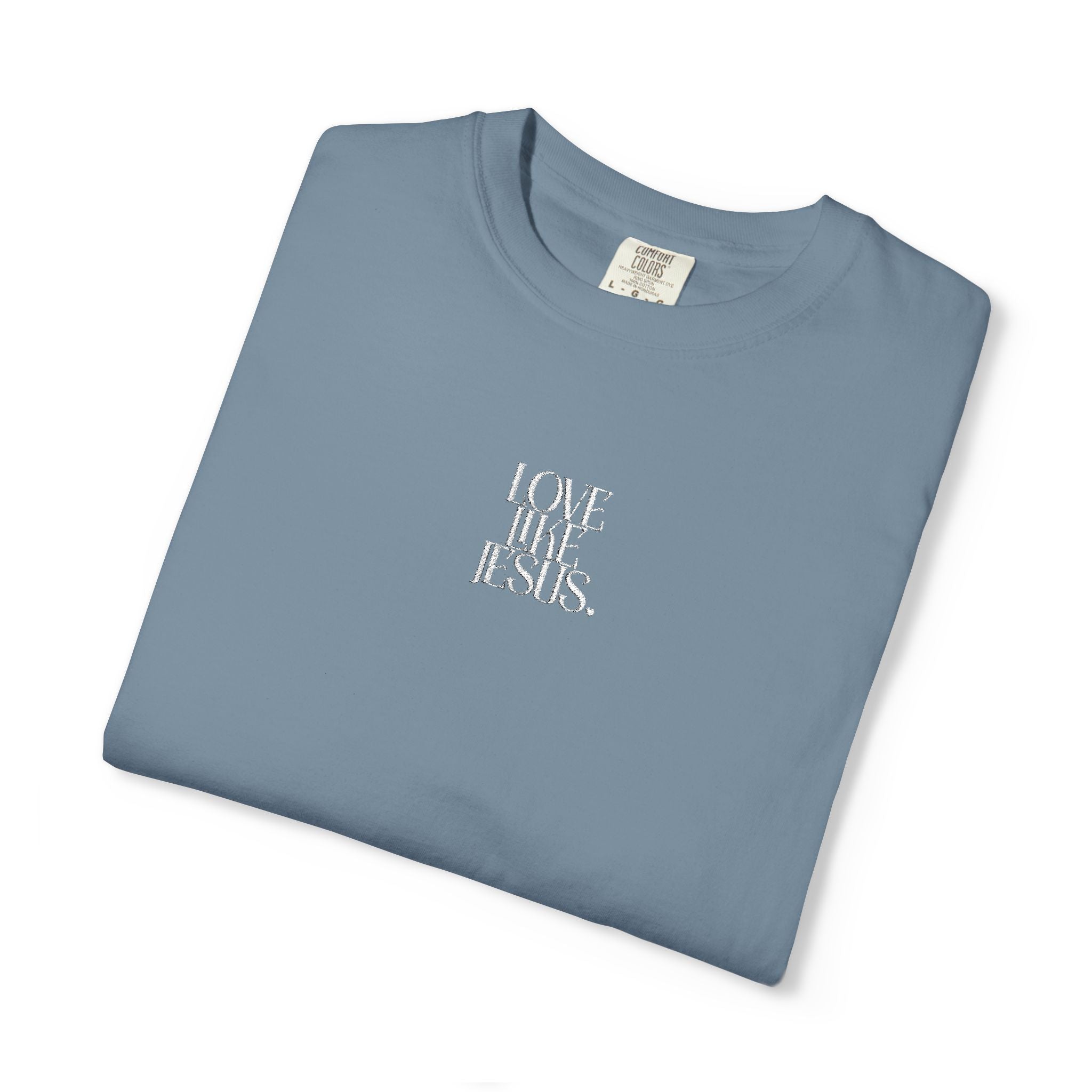 LOVE LIKE JESUS EMBROIDERED (BLUE)